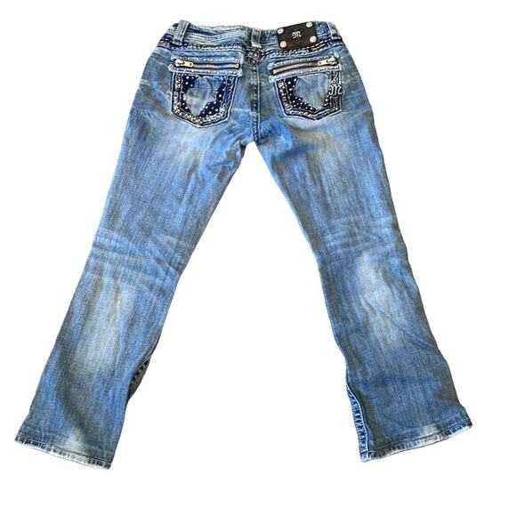 Miss Me Jeans Boot Cut back zipper pockets Size 27 - Picture 3 of 7